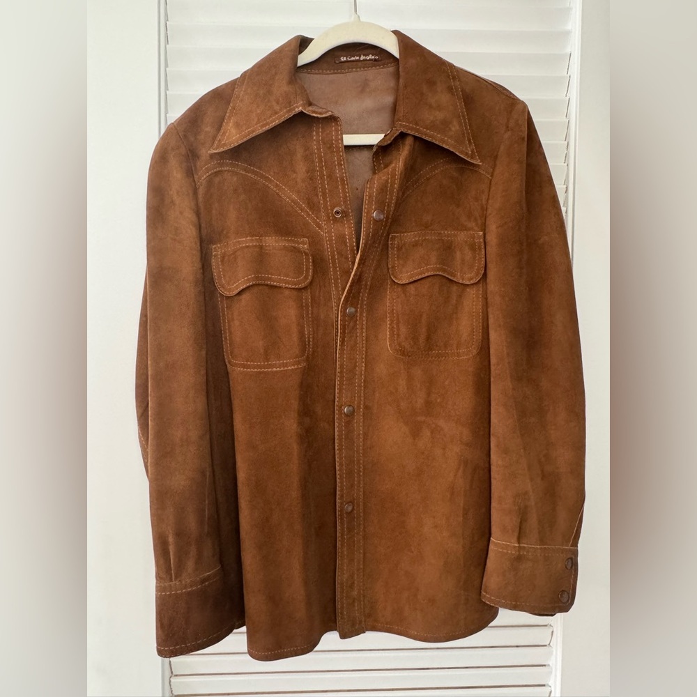Vintage Brown Suede Jacket